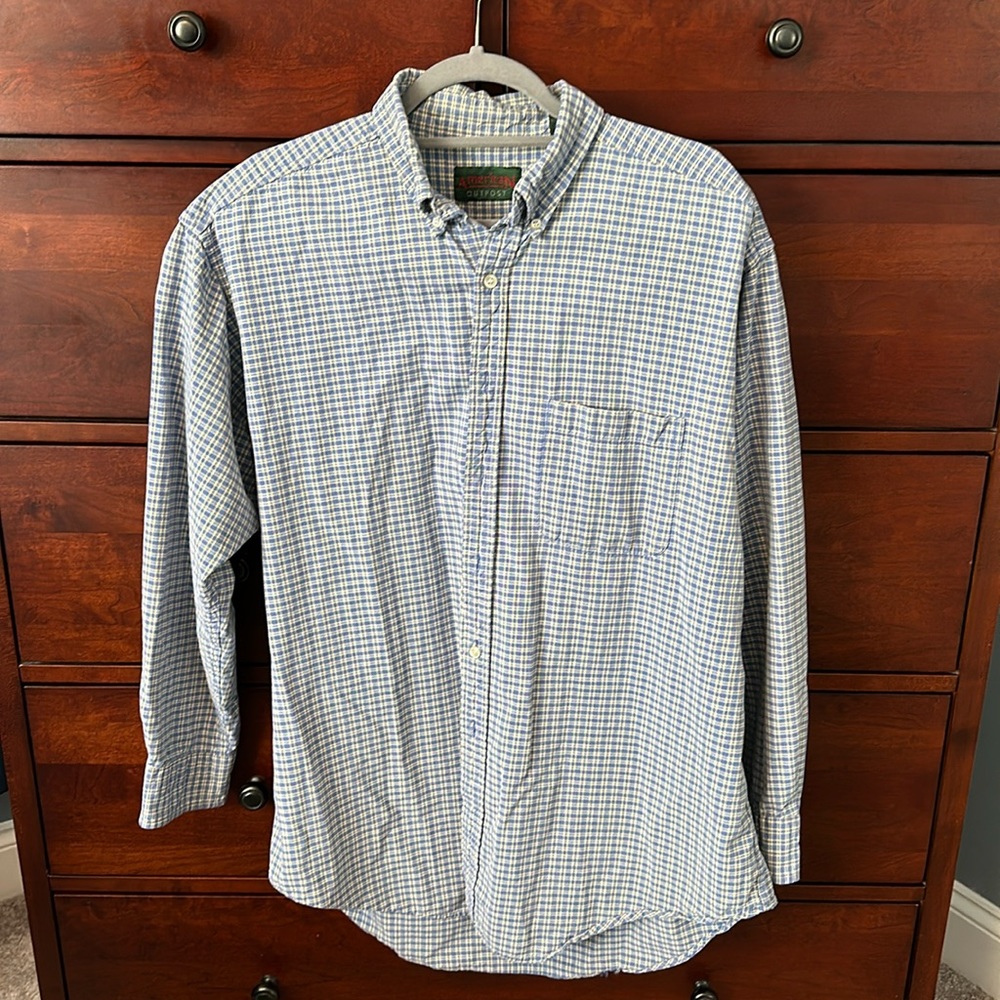 Men’s American Outpost, long sleeve shirt, large